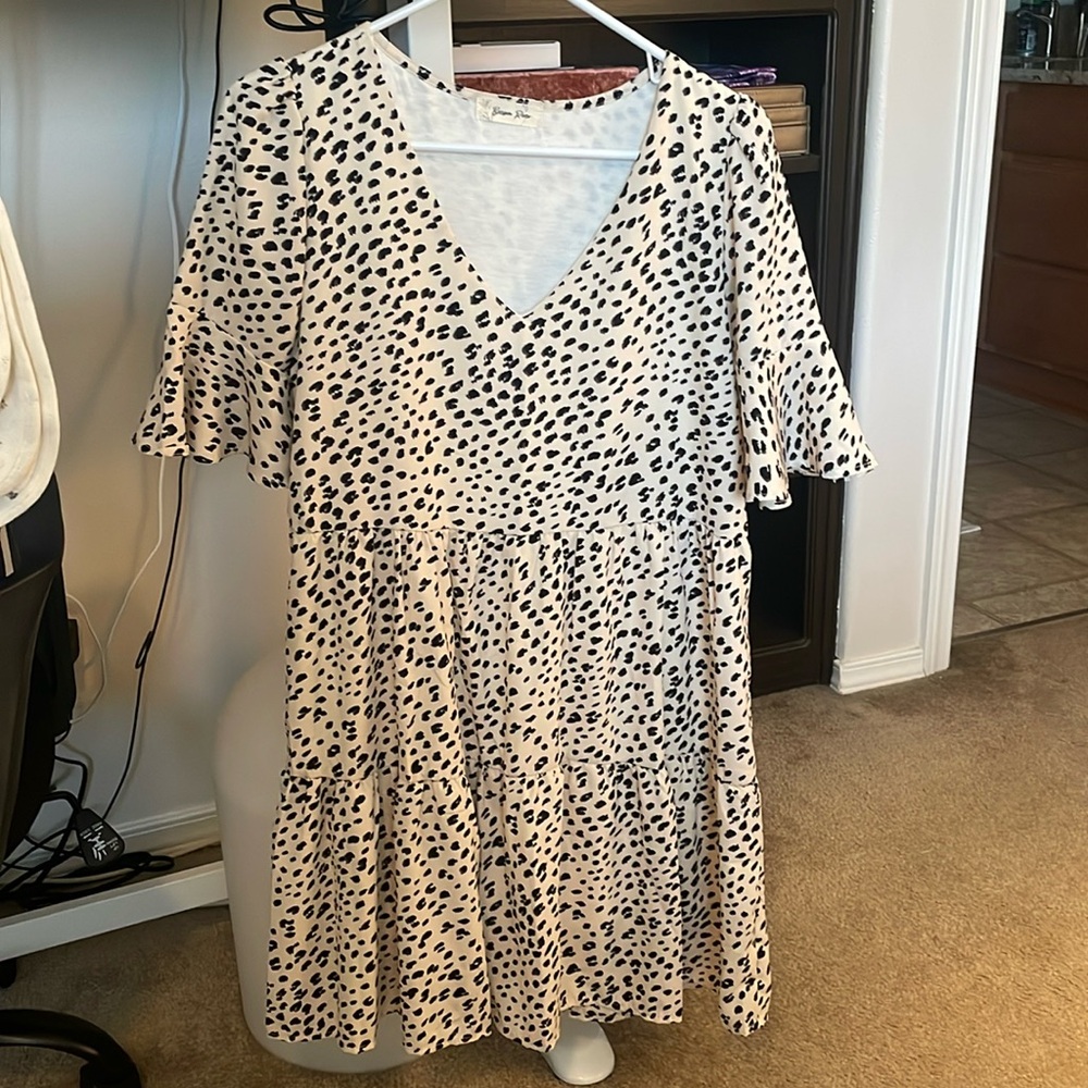 Leopard Print Maternity Dress